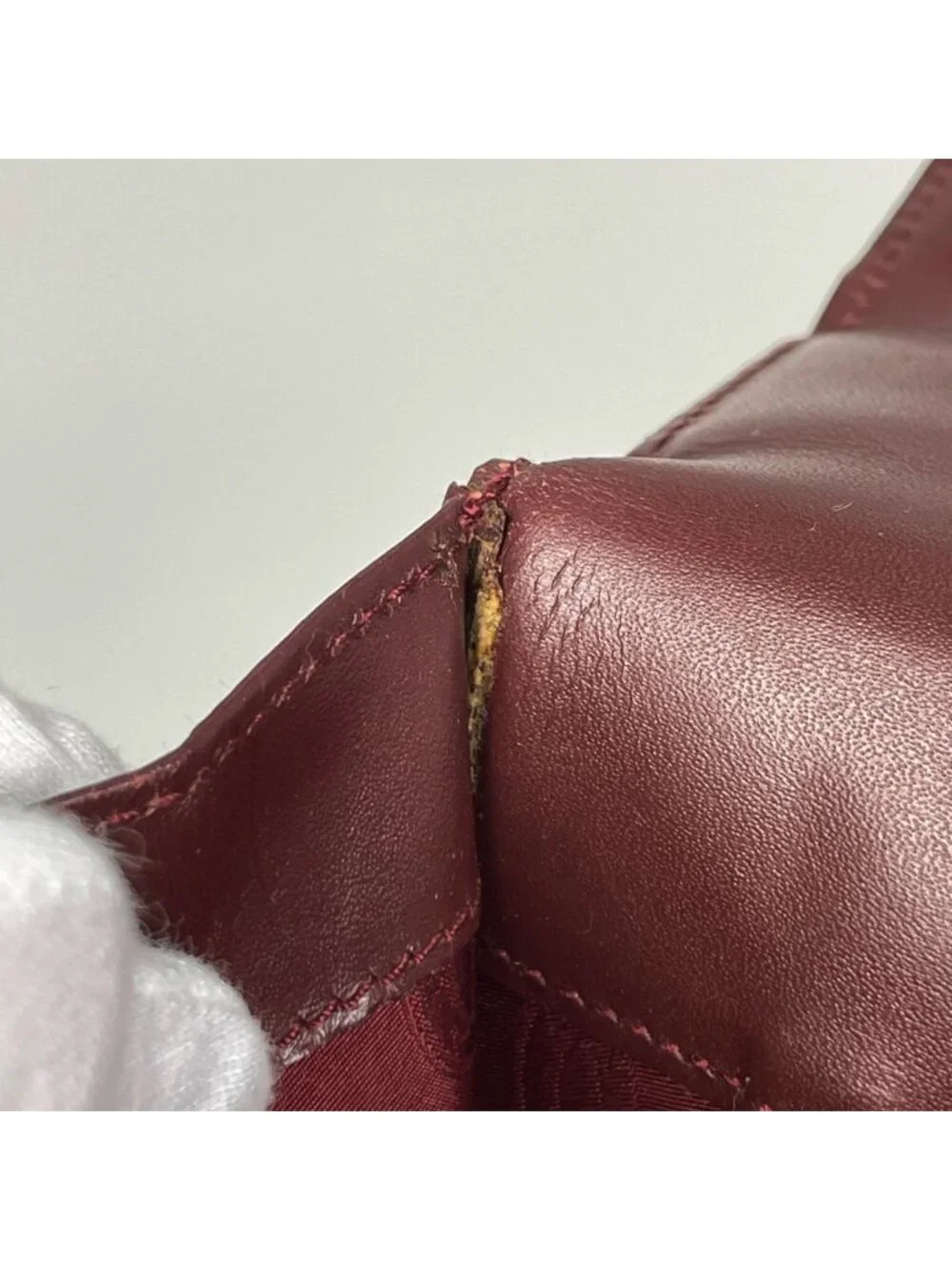 Cartier Must Line Business Briefcase Leather Bordeaux